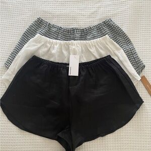 NWT Reformation Tillie Linen Shorts